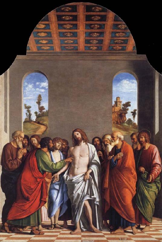 MORONI, Giovanni Battista The Incredulity of Saint Thomas oil painting image